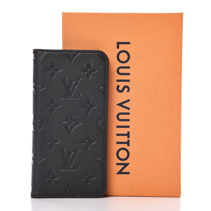 Louis Vuitton Empreinte iPhone X/XS Folio Case Black 10 of 10