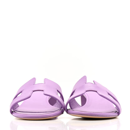 Hermes Calfskin Oasis Sandals 40 Violet 2 of 9
