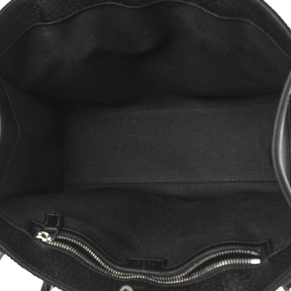 Gucci Monogram Jumbo GG Textured Dollar Calfskin Tote Bag Black 6 of 8