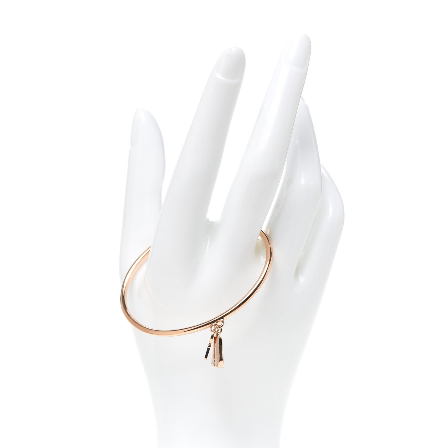 18K Rose Gold TPM Kelly Clochette Cuff Bracelet LG