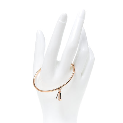 Hermes 18K Rose Gold TPM Kelly Clochette Cuff Bracelet LG 2 of 5