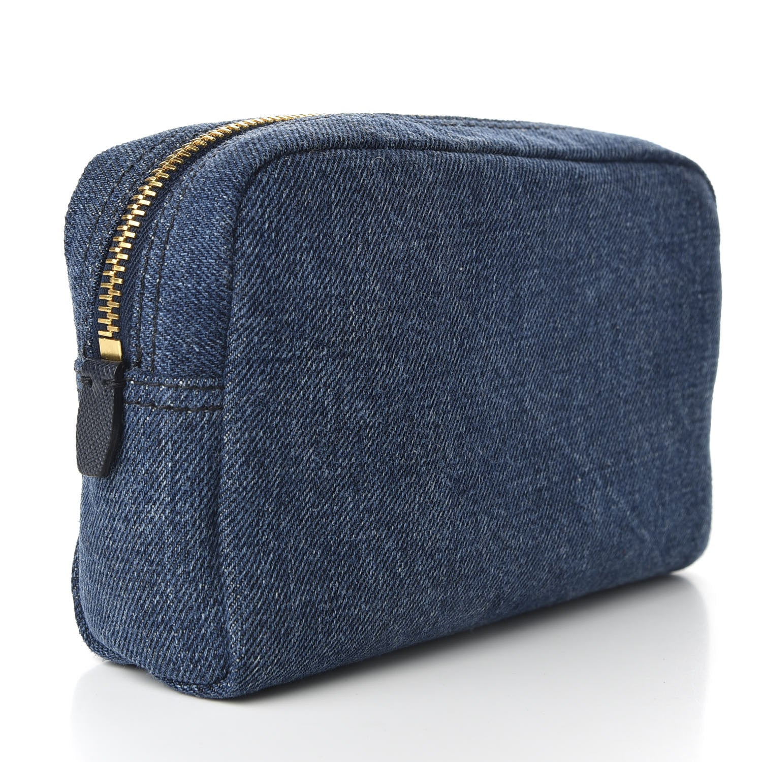 Prada Denim Cosmetic Pouch Bleu 3 of 7