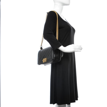 Chanel Caviar Quilted Medium Boy Flap Black 2 of 10