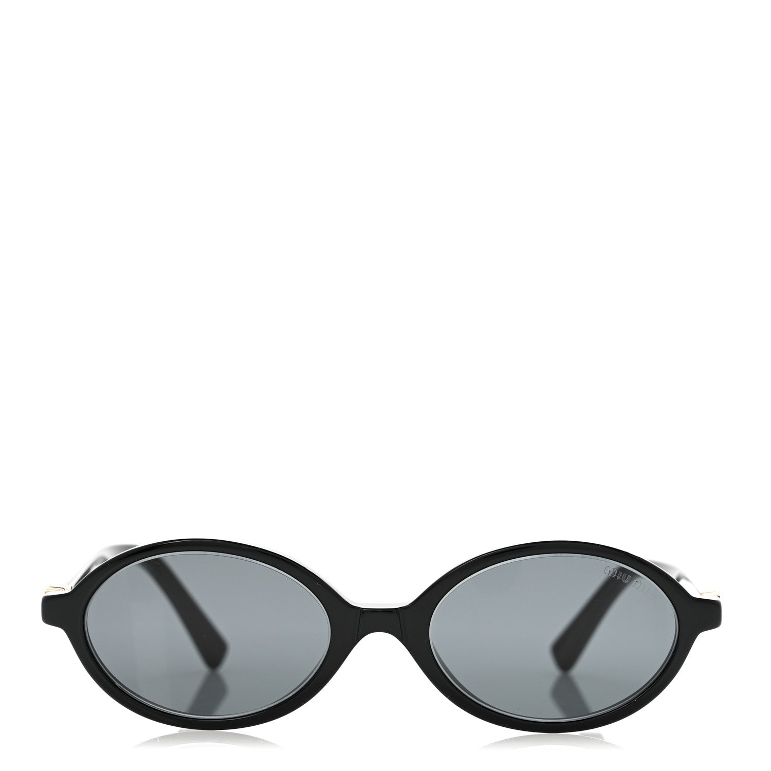 Miu Miu Acetate Oval Regard Sunglasses SMU04Z Slate Gray 2 of 8