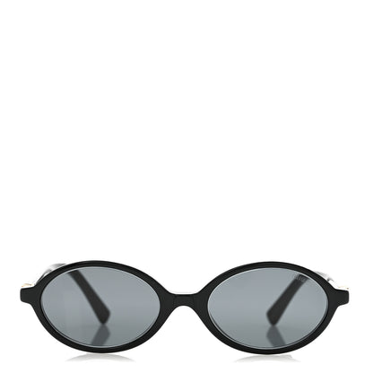 Miu Miu Acetate Oval Regard Sunglasses SMU04Z Slate Gray 2 of 8