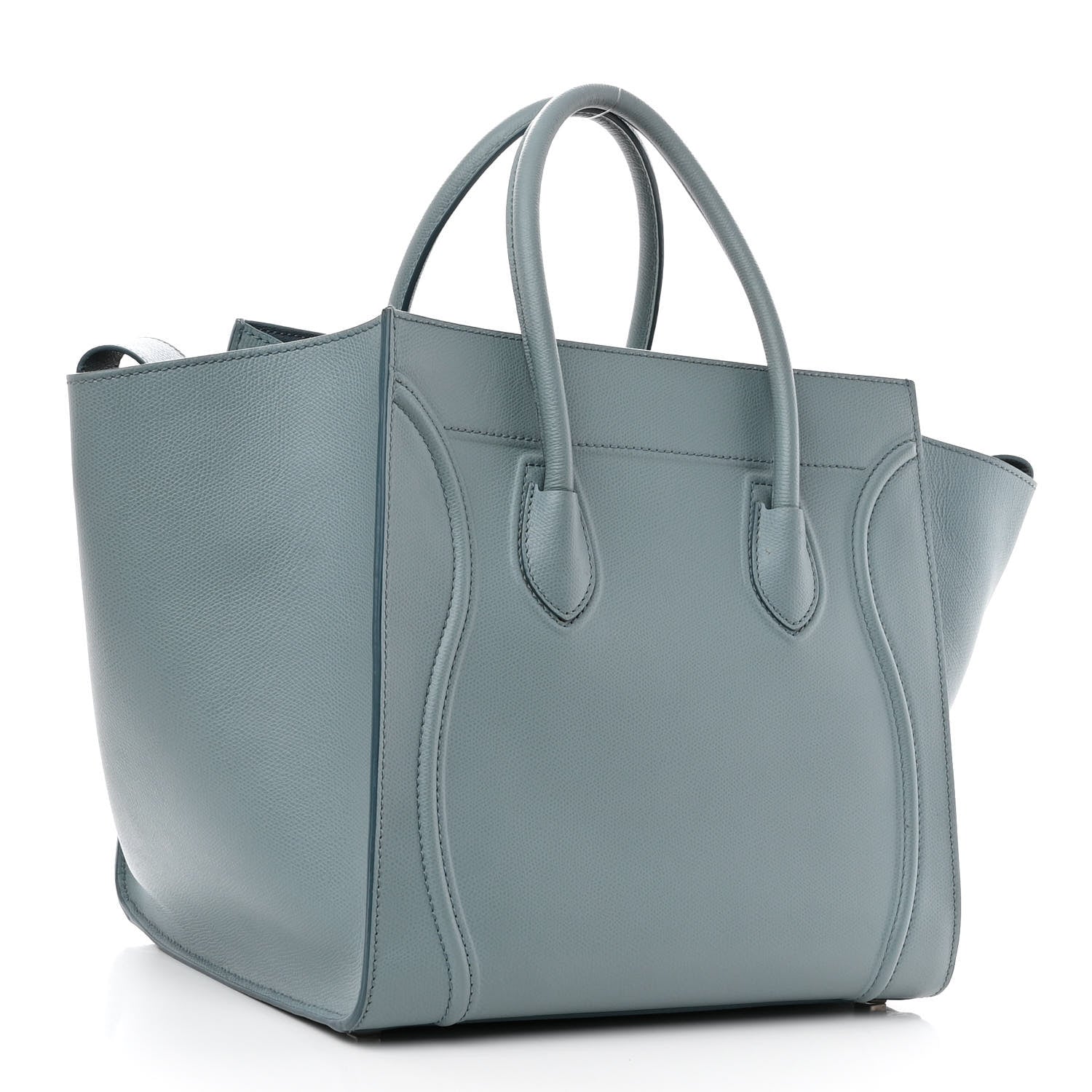 Celine Baby Grained Calfskin Medium Phantom Luggage Glacier 3 of 10