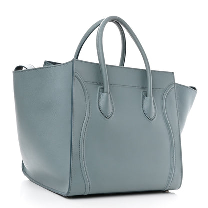 Celine Baby Grained Calfskin Medium Phantom Luggage Glacier 3 of 10