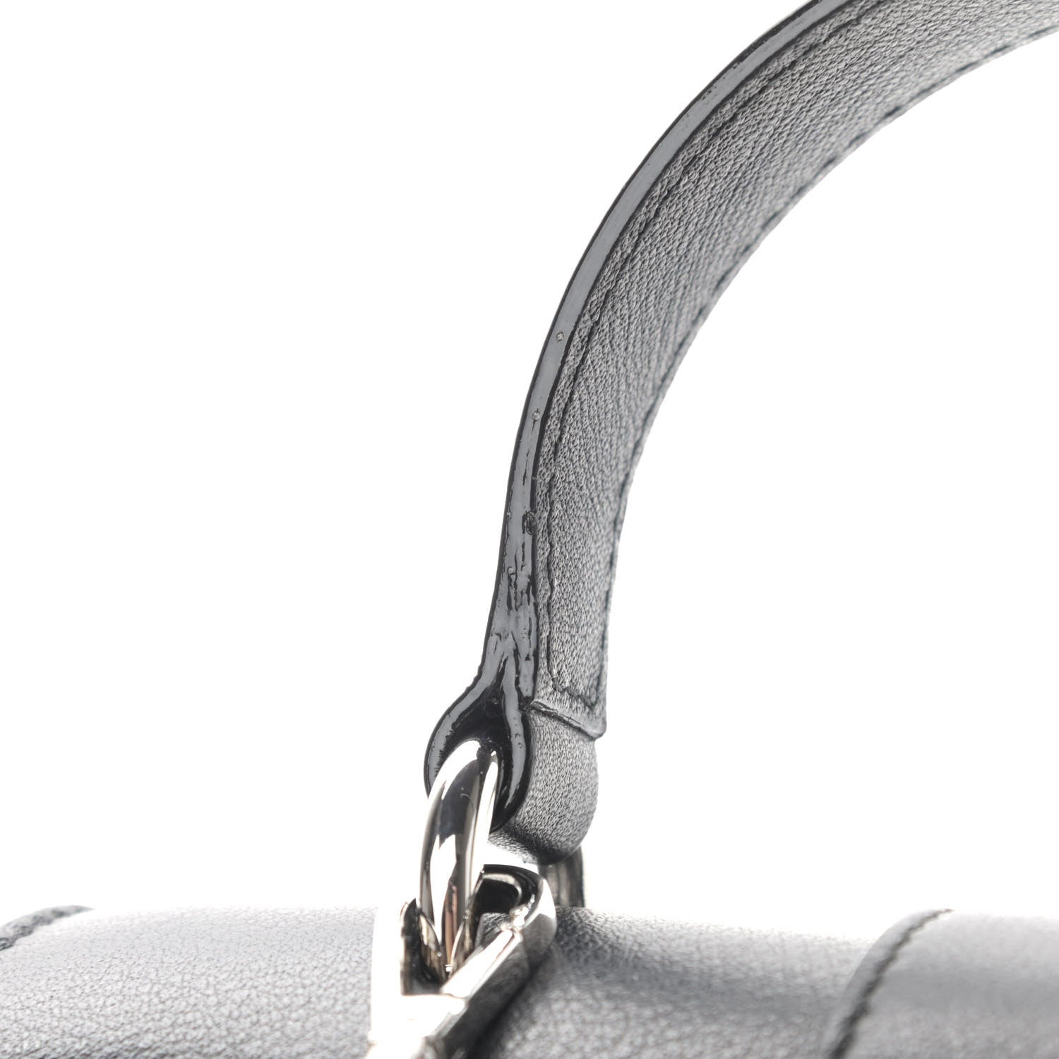 Jimmy Choo Calfskin Crystal Small Cheri Top Handle Bag Black 12 of 12