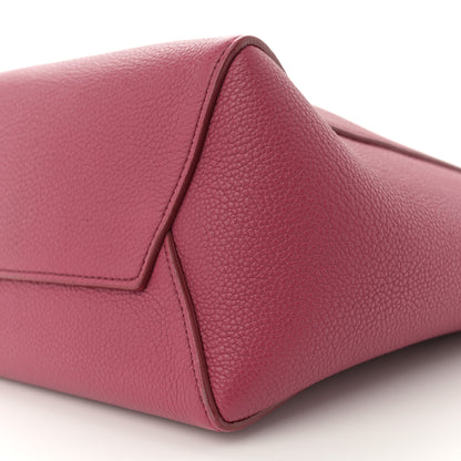 Celine Soft Grained Calfskin Small Sangle Bucket Bag Raspberry 9 of 10