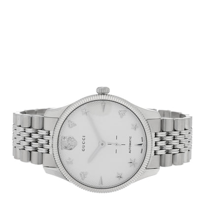 Gucci Stainless Steel 40mm G-Timeless Charm Automatic Watch 2 of 4