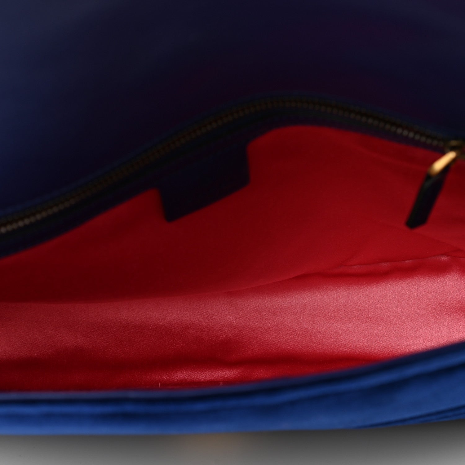 Gucci Velvet Matelasse Medium GG Marmont Shoulder Bag Cobalt Blue 4 of 12