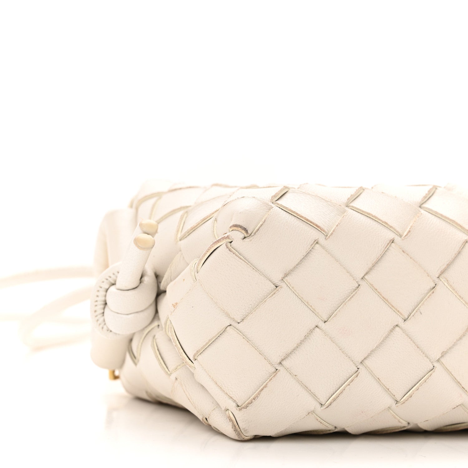 Bottega Veneta Nappa Intrecciato Candy Loop Camera Bag White 8 of 9