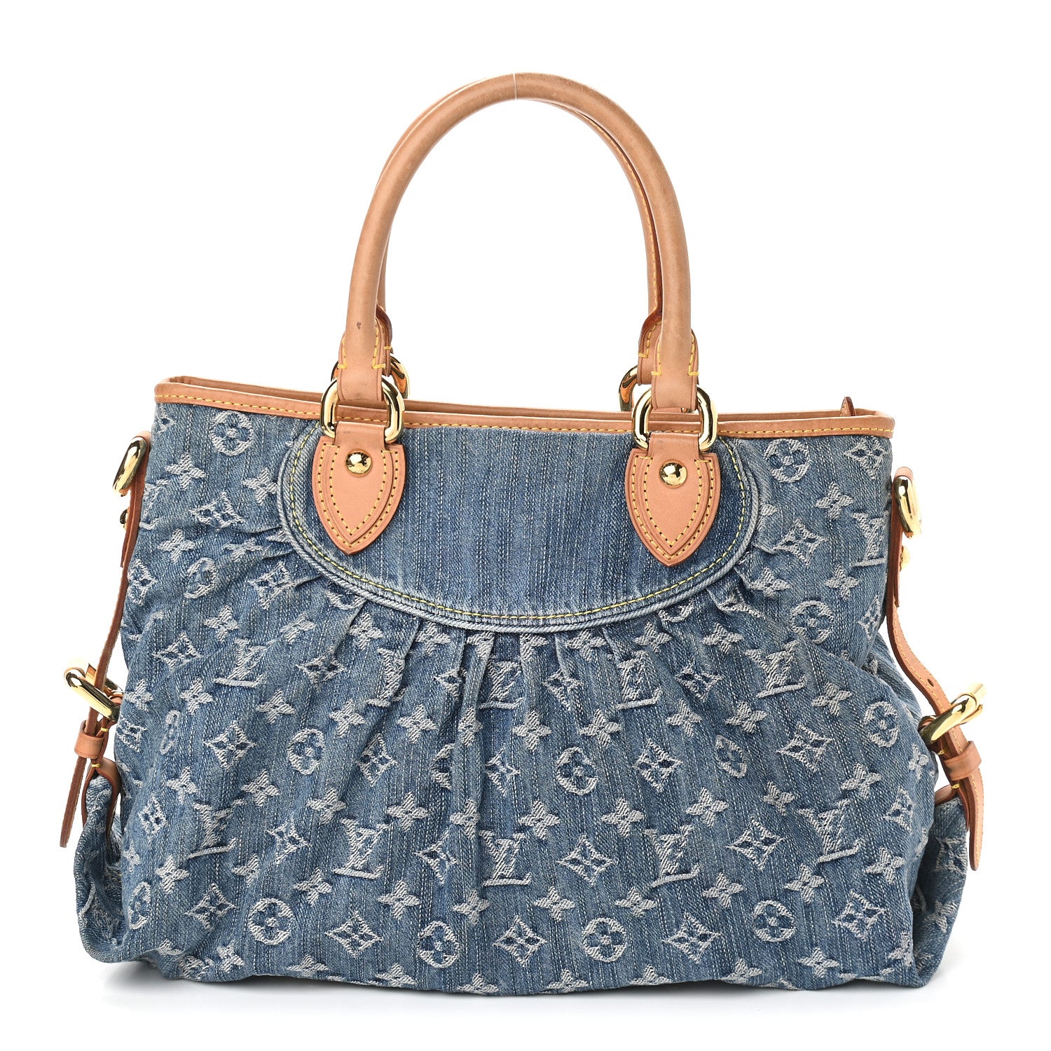Louis Vuitton Denim Neo Cabby MM Blue 1 of 9