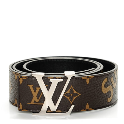 Louis Vuitton X SUPREME Monogram 40mm LV Initiales Belt 90 36 1 of 9
