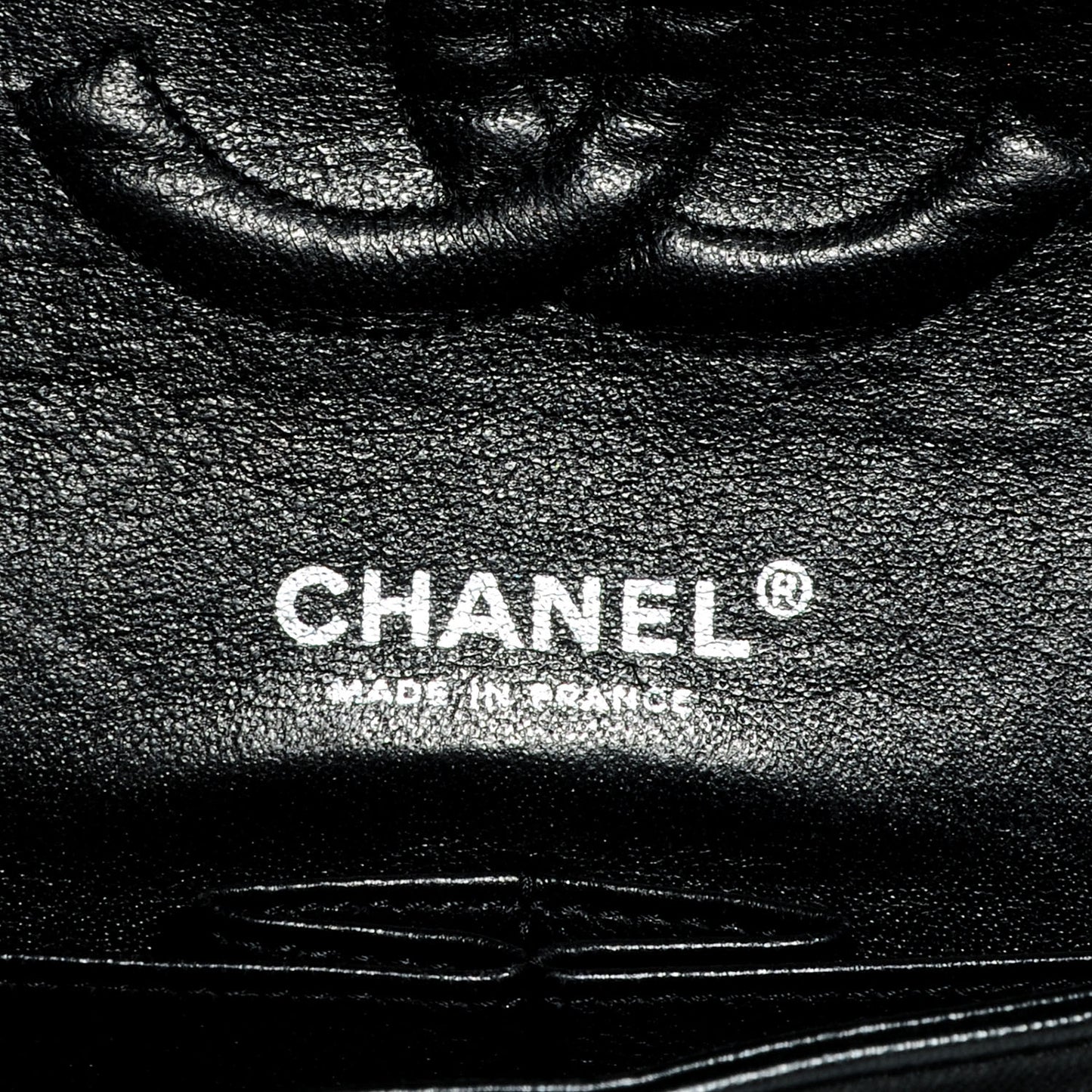 Patent Medium Double Flap Black