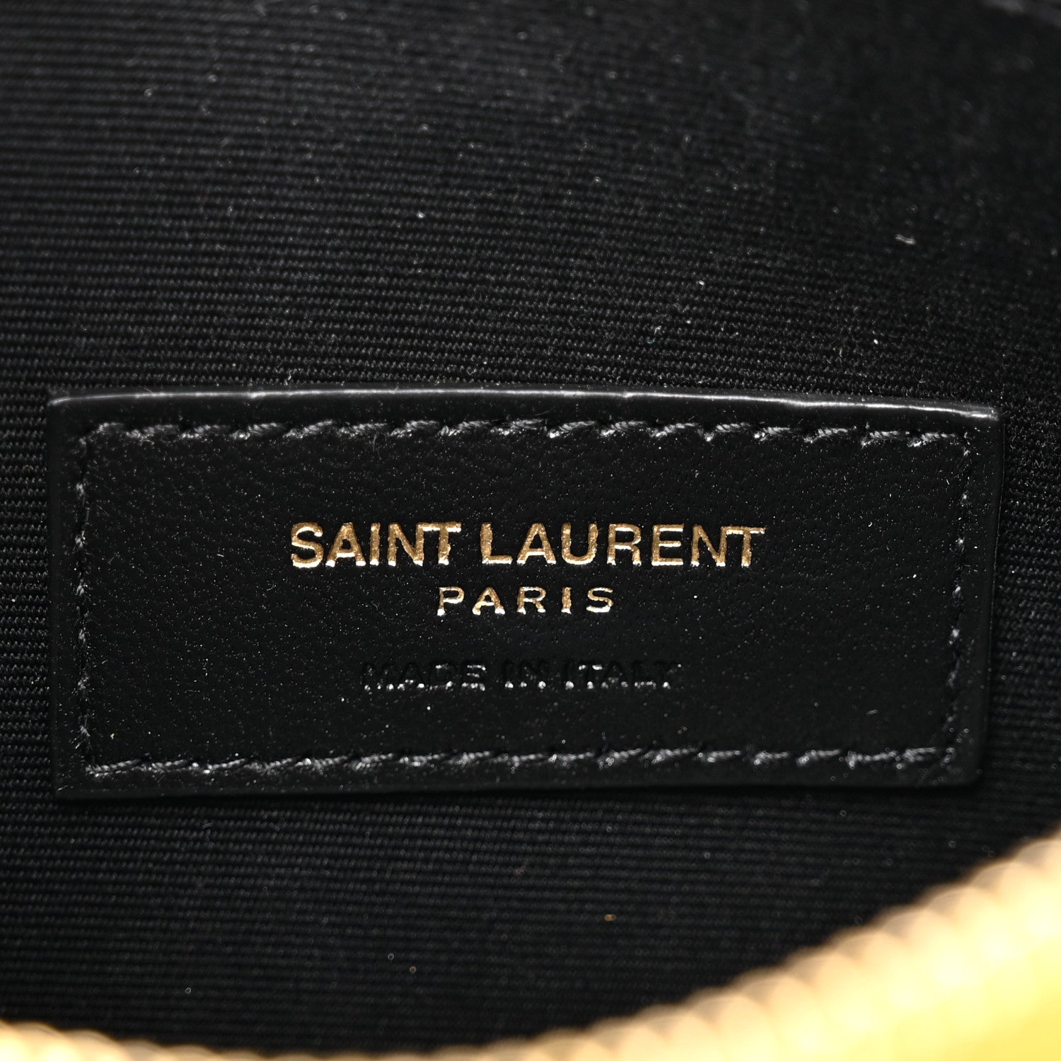Saint Laurent Grain De Poudre Chevron Monogram Large Bill Pouch Light Chartreuse 6 of 7