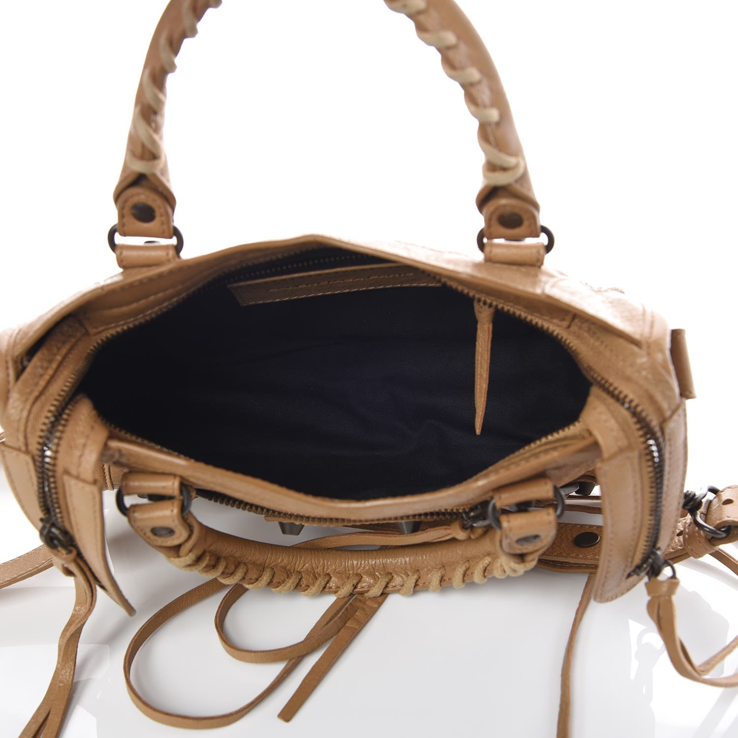 Balenciaga Agneau Classic Hardware Mini City Beige Nougatine 7 of 11