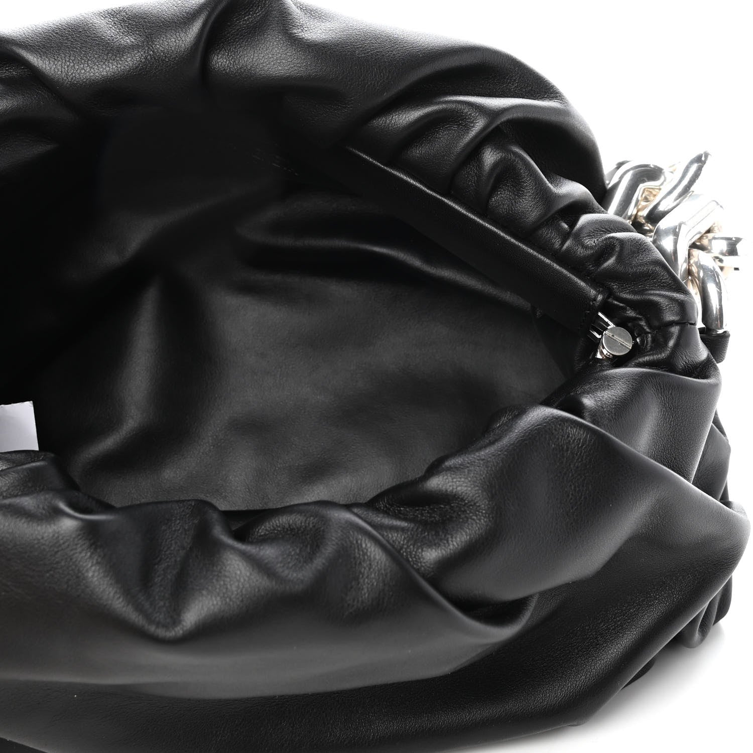 Bottega Veneta Calfskin The Pouch Chain Black 5 of 8
