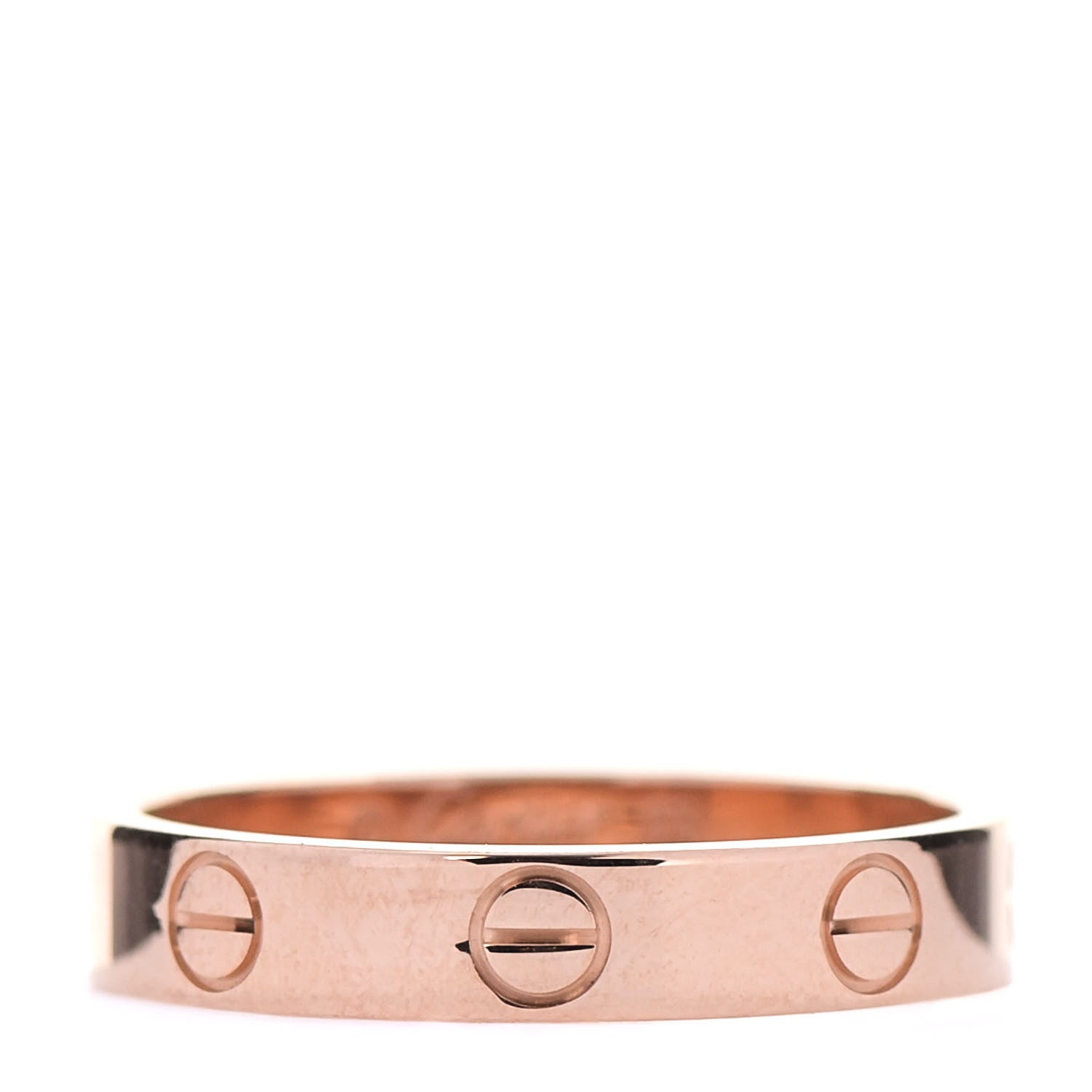 Cartier 18K Pink Gold 3.5mm LOVE Wedding Band Ring 53 6.5 1 of 5
