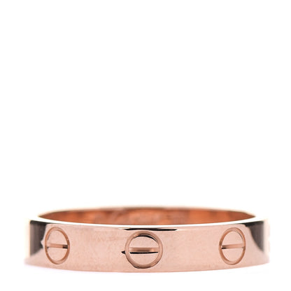 Cartier 18K Pink Gold 3.5mm LOVE Wedding Band Ring 53 6.5 1 of 5