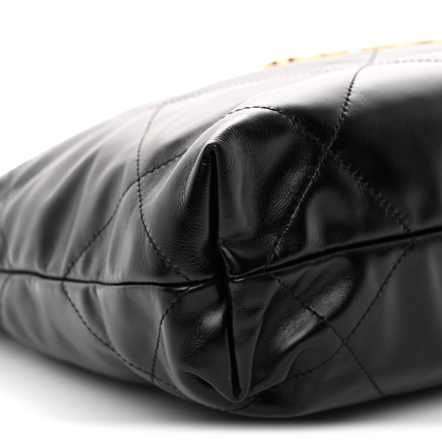 Chanel Shiny Calfskin Quilted Small Chanel 22 Black 10 of 12
