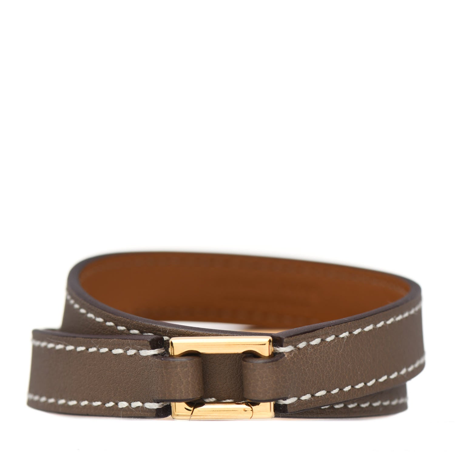 Hermes Swift Rivale Double Tour Bracelet S Etoupe 2 of 4