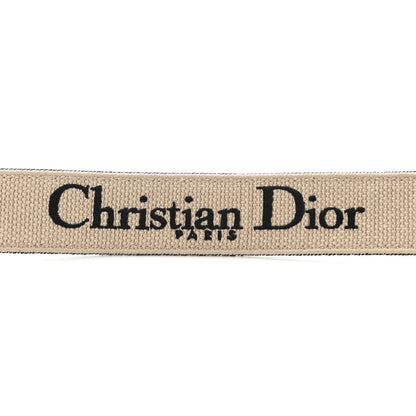 Christian Dior Canvas Embroidered Shoulder Strap Black 3 of 5