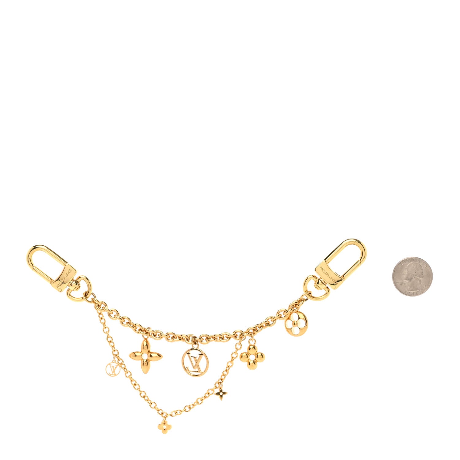 Louis Vuitton Blooming Garden Chain Bag Charm Gold 2 of 4