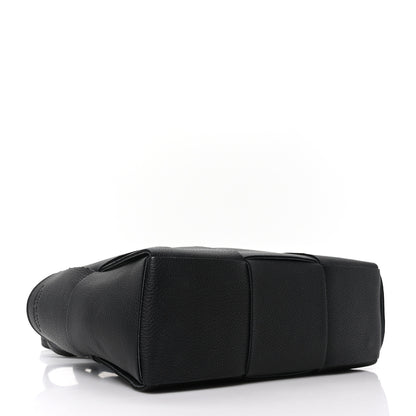 Bottega Veneta Grained Calfskin Intrecciato Mini Arco Tote Black 5 of 10