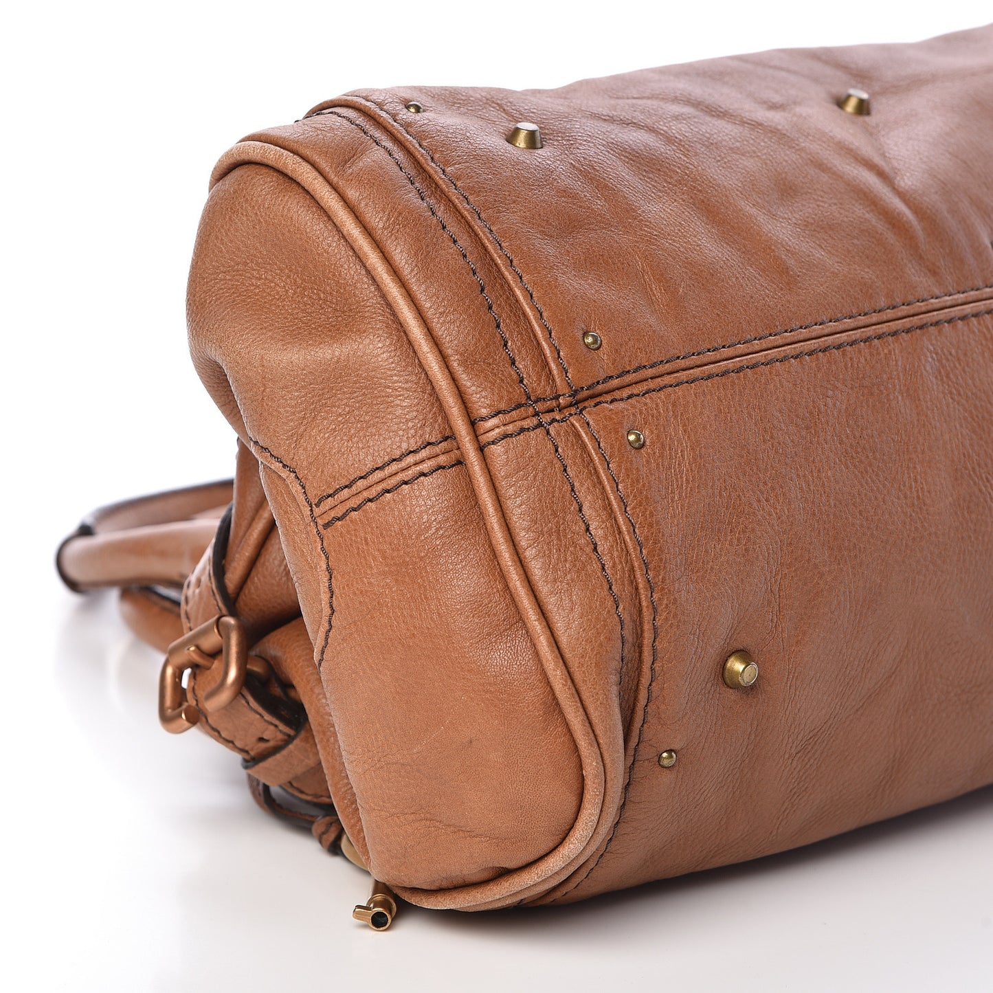 Calfskin Medium Paddington Satchel Tan