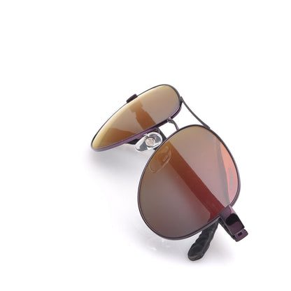 Chanel Mirrored Aviator Sunglasses 4204-Q Purple 7 of 8