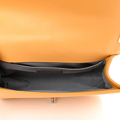 Chanel Calfskin Chevron Quilted Medium Boy Flap Yellow 5 of 15