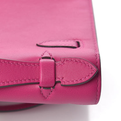 Hermes Swift Kelly Pochette Clutch Rose Pourpre 24 of 27