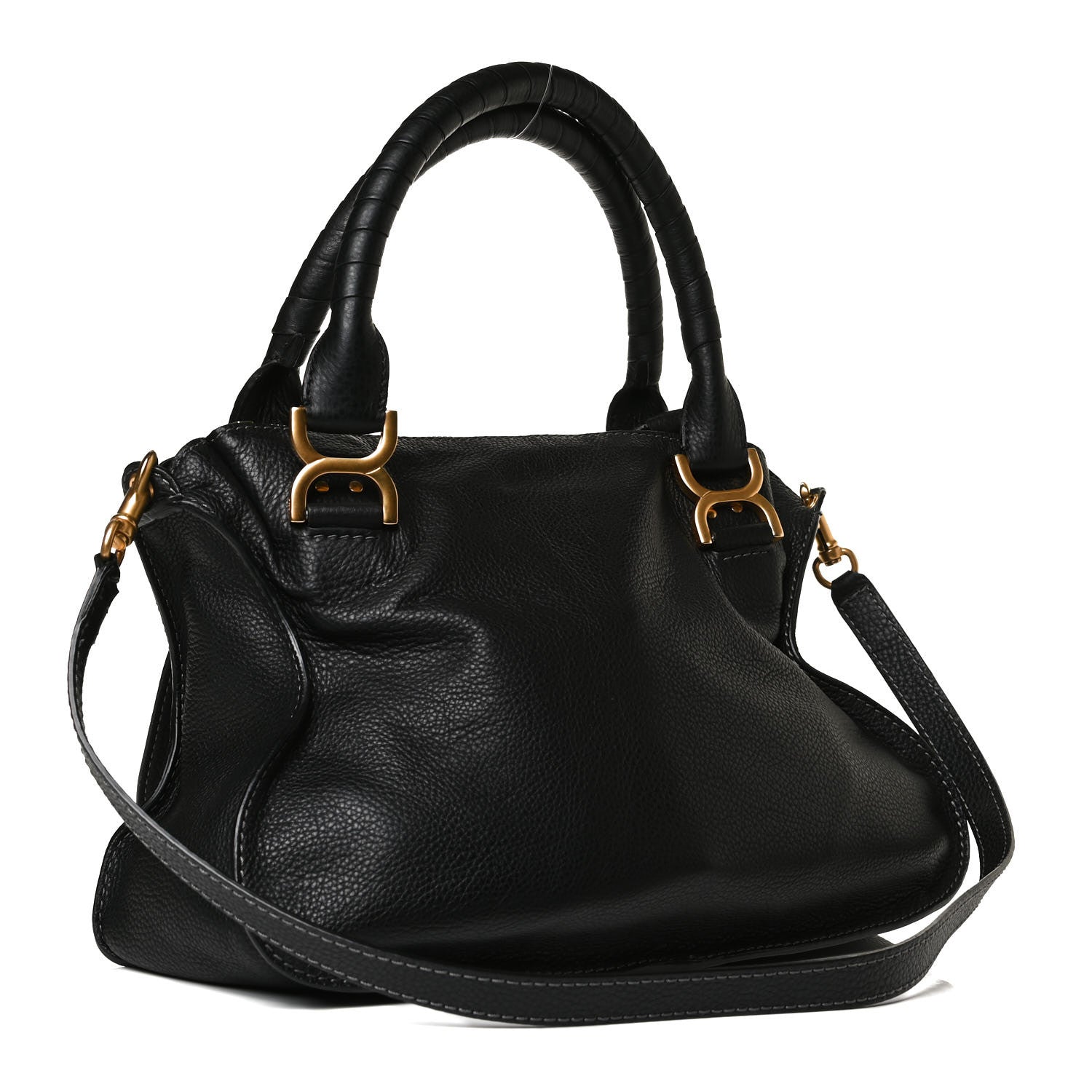 Chloe Calfskin Medium Marcie Satchel Black 2 of 16