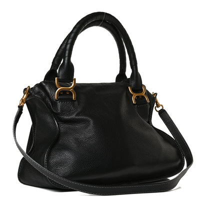 Chloe Calfskin Medium Marcie Satchel Black 2 of 16