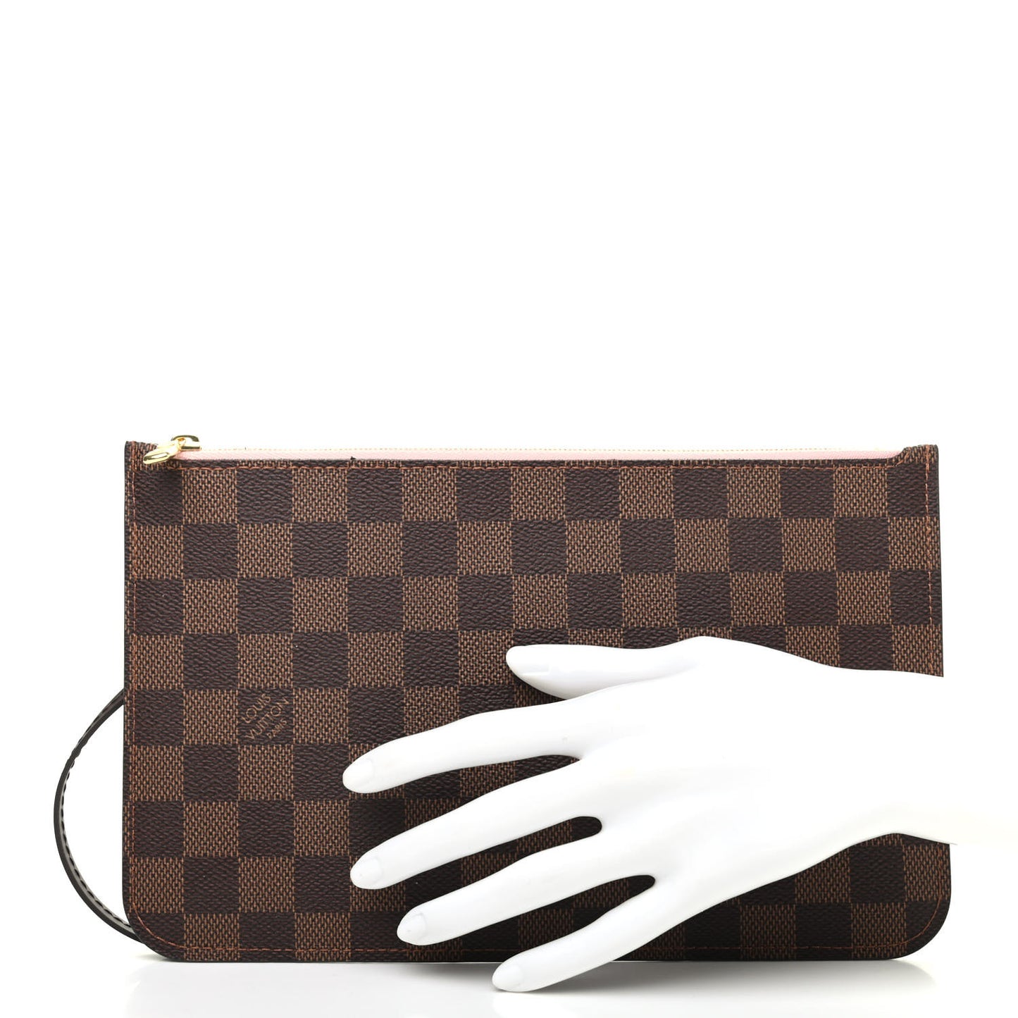 Damier Ebene Neverfull MM GM Pochette Rose Ballerine