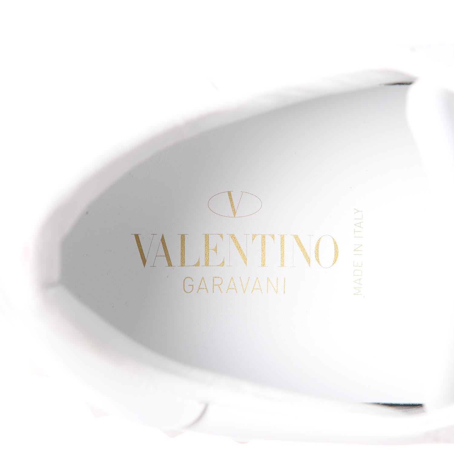 Valentino Garavani Calfskin Rockstud Open Sneakers 40 White Rose Gold 6 of 8