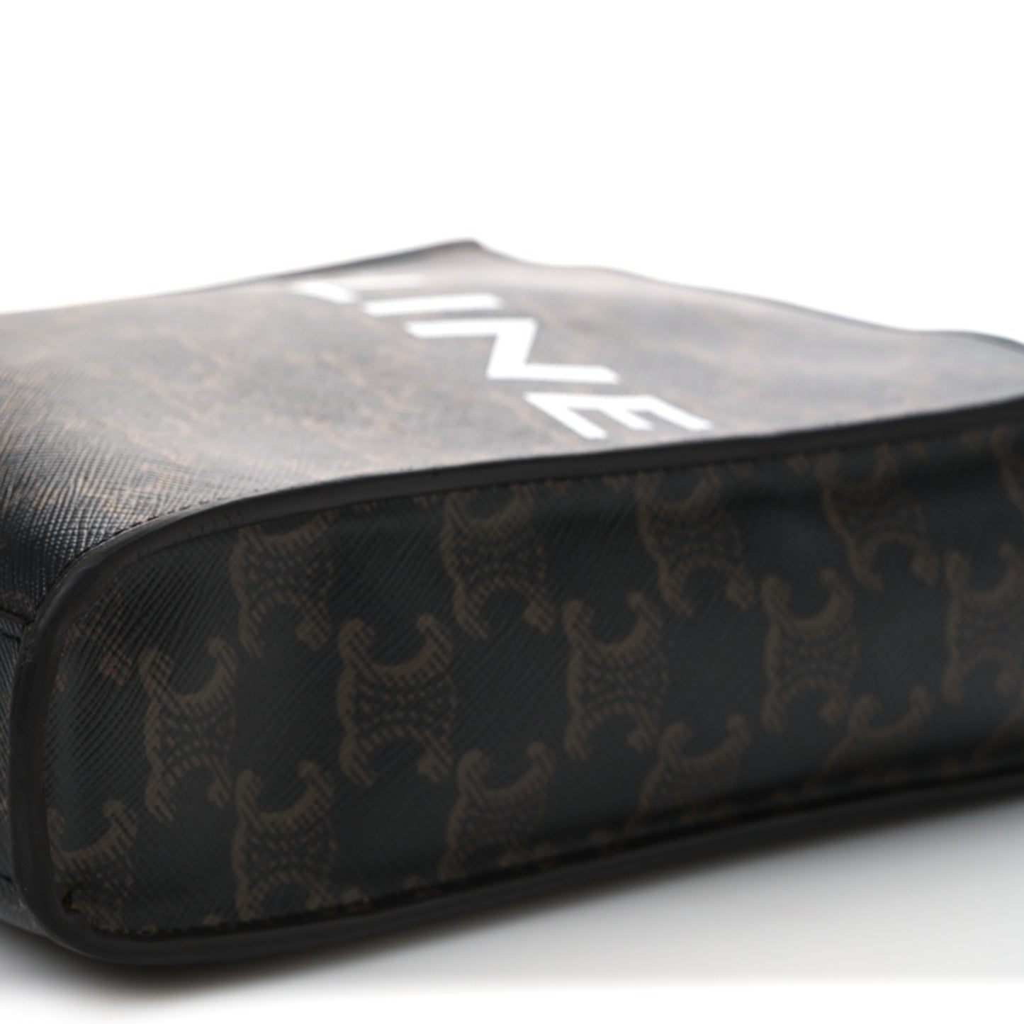 Triomphe Canvas Calfskin Mini Vertical Cabas Tan