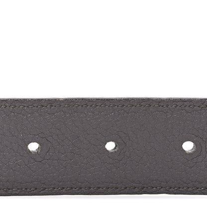 Hermes Box Togo 32mm H Belt 80 32 Black Etain 4 of 5