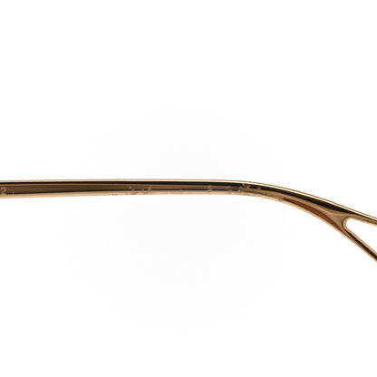 Gucci Oversized Round Sunglasses GG0252S Gold Brown 8 of 10