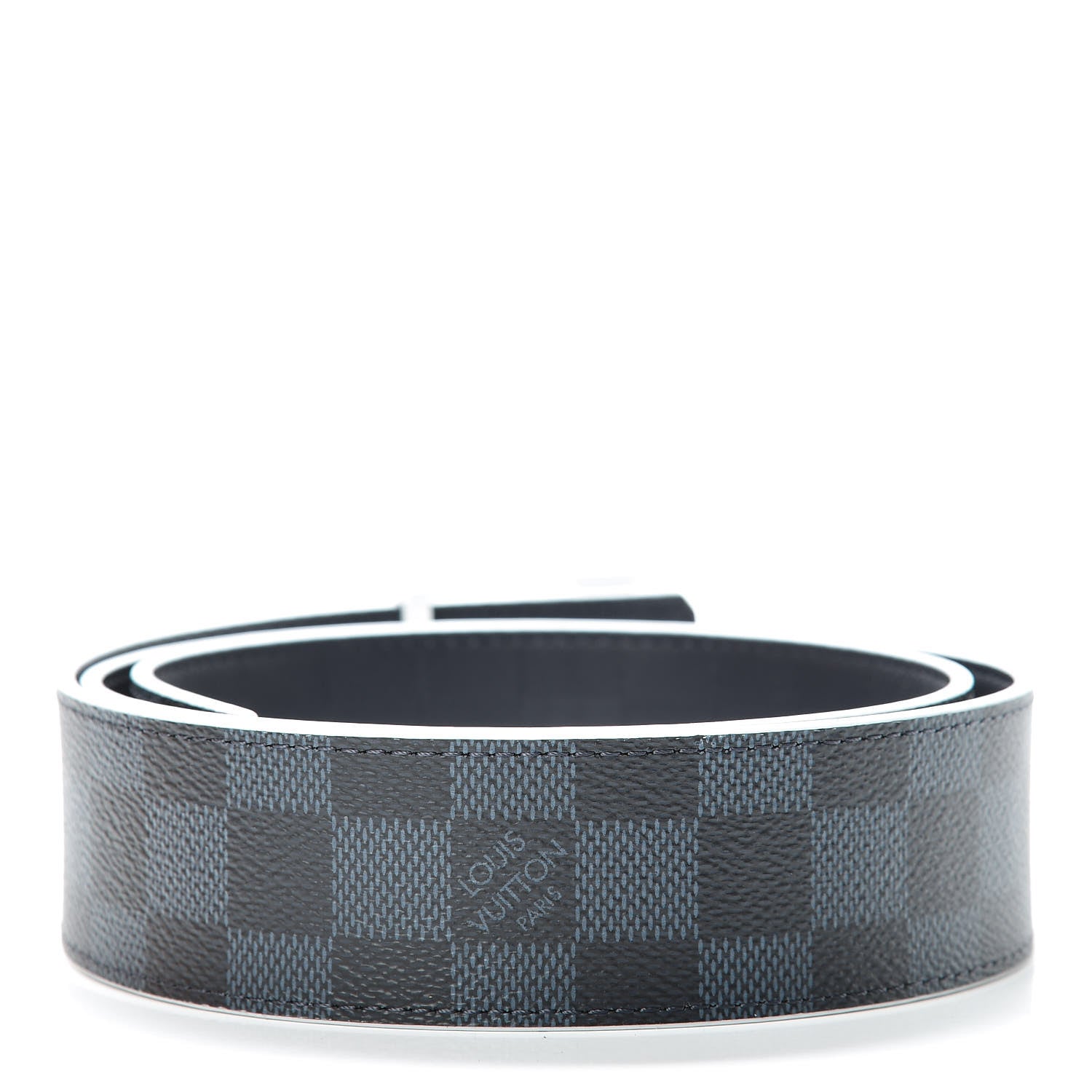 Louis Vuitton Damier Cobalt 40mm LV Initiales Belt 85 34 3 of 8