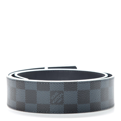 Louis Vuitton Damier Cobalt 40mm LV Initiales Belt 85 34 3 of 8
