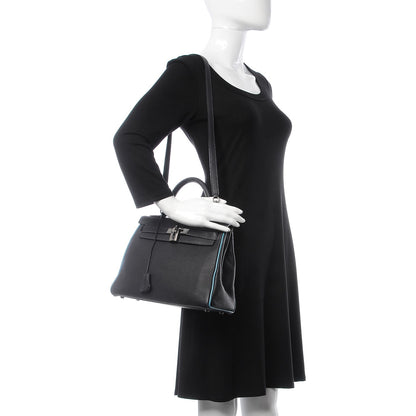 Hermes Togo Bi-Color Kelly Retourne 28 Indigo Blue Jean 2 of 64