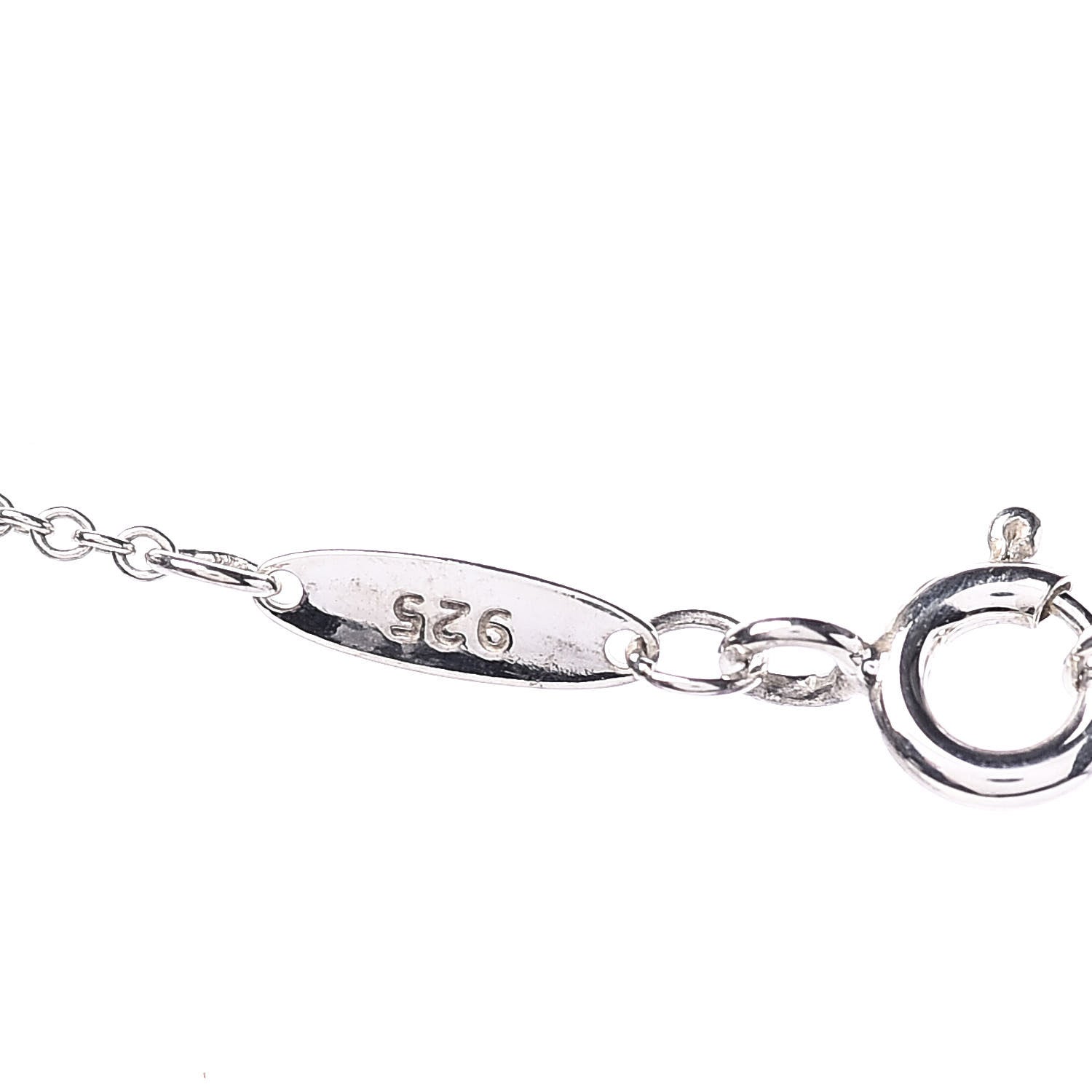 Tiffany Sterling Silver 16mm Elsa Peretti Open Heart Pendant Necklace 7 of 9
