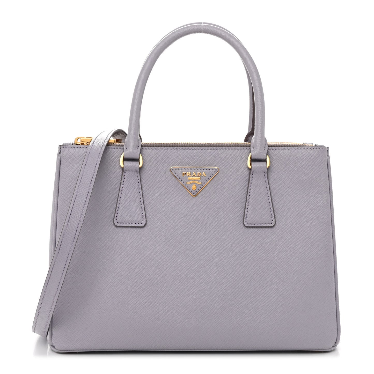 Saffiano Small Galleria Double Zip Tote Glicine