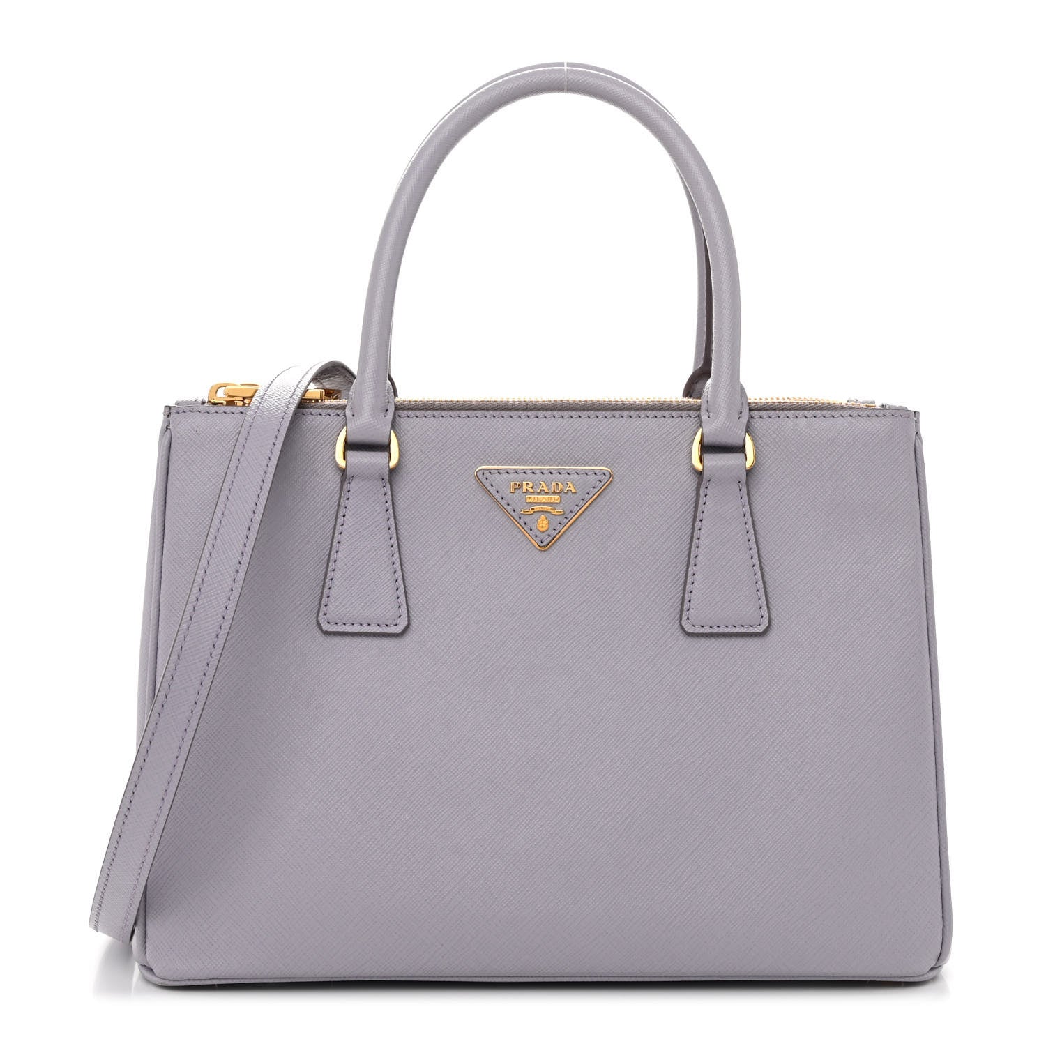 Prada Saffiano Small Galleria Double Zip Tote Glicine 1 of 10