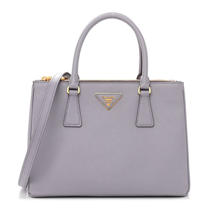 Prada Saffiano Small Galleria Double Zip Tote Glicine 1 of 10