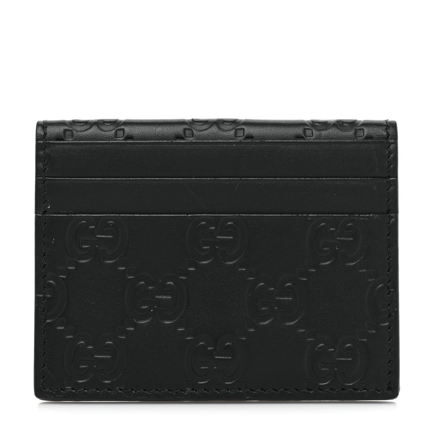 Guccissima Card Holder Black