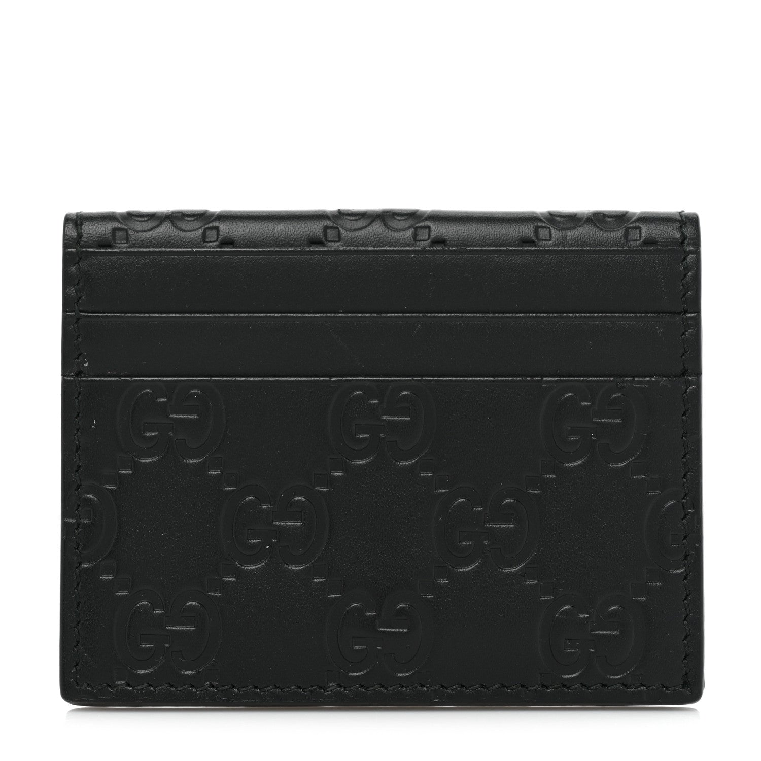 Gucci Guccissima Card Holder Black 1 of 8