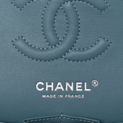 Chanel Caviar Quilted Small Double Flap Light Blue 6 of 11